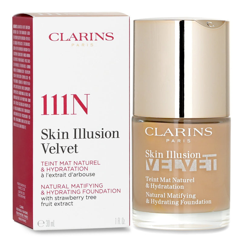 Clarins Skin Illusion Velvet Natural Matifying & Hydrating Foundation - # 111N  30ml/1oz