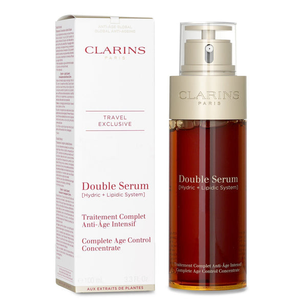 Clarins Double Serum (Hydric + Lipidic System) Complete Age Control Concentrate  100ml/3.3oz