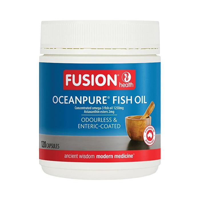 Fusion Health Oceanpure Fish Oil Odourless Enteric 120c