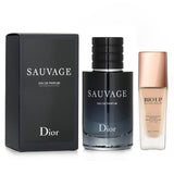 Christian Dior Christian Dior Sauvage EDP Spray 60ml + Natural Beauty BIO UP Serum Foundation SPF50 35ml  2pcs