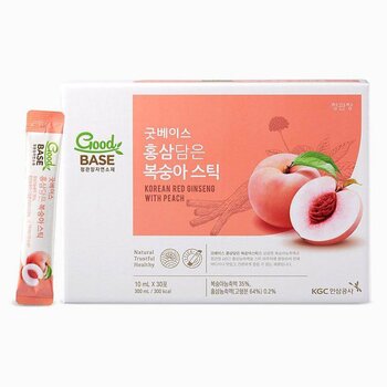 Cheong Kwan Jang Cheong Kwan Jang - Goodbase Korean Red Ginseng with Peach drink (10ml*30 Pack)  10 ml x 30 pcs