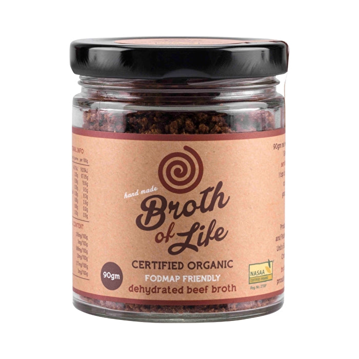 Broth Of Life Org Dehydrated Beef Broth Fodmap Friendly 90g