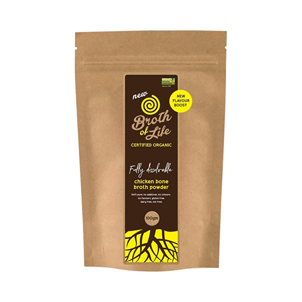 Broth Of Life Org Freeze Dried Chicken Bone Broth Powder 100g