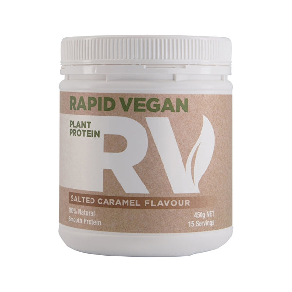 Rapid Supplements Pty Ltd Rapid Vegan Plant Protein Salted Caramel 450g