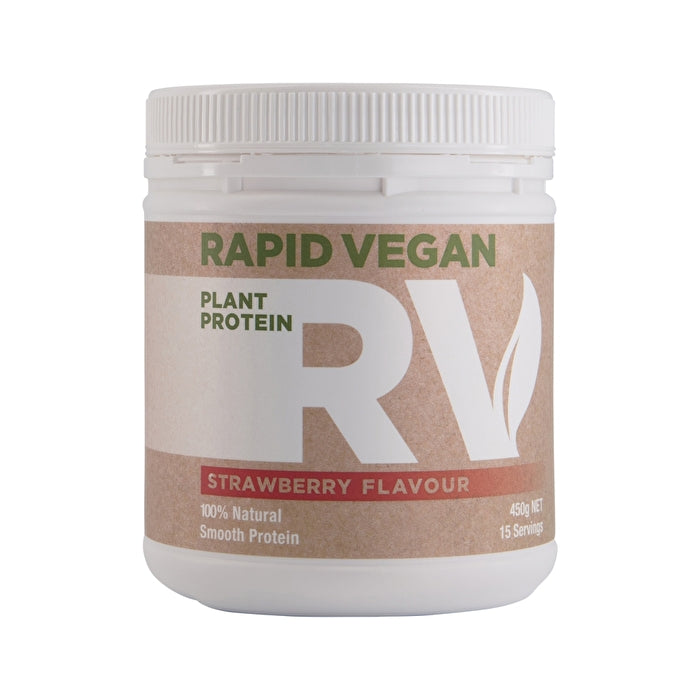 Rapid Supplements Pty Ltd Rapid Vegan Plant Protein Strawberry 450g
