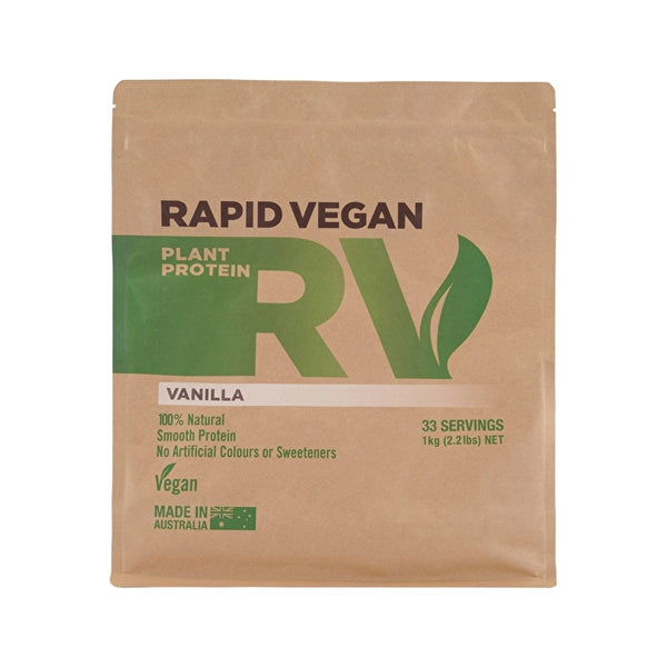 Rapid Supplements Pty Ltd Rapid Vegan Plant Protein Vanilla 1kg