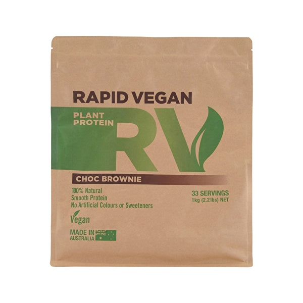 Rapid Supplements Pty Ltd Rapid Vegan Plant Protein Choc Brownie 1kg