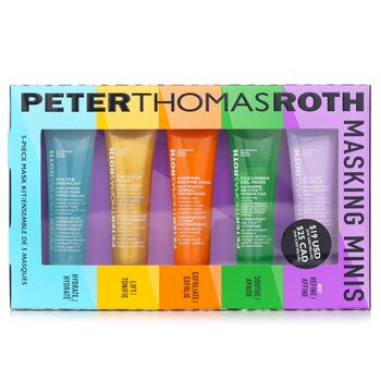 Peter Thomas Roth Masking Minis Set: Antioxidant Mask+De-Tox Hydrator+Enzymatic Dermal Resurfacer+Pure Luxury Lift & Firm+Hydrating Gel  5pcs