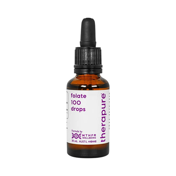 MTHFR Wellbeing Therapure By Mthfr Wellbeing Folate 100 Drops 30ml