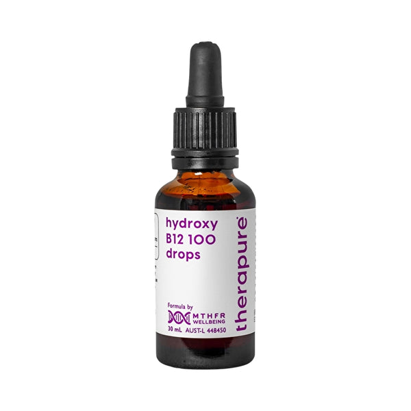 MTHFR Wellbeing Therapure By Mthfr Wellbeing Hydroxy B12 100 Drops 30ml