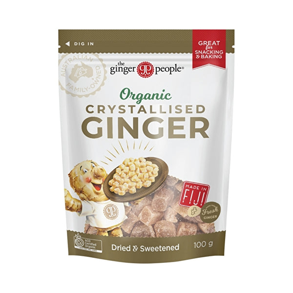 Ginger People Pty Ltd The Ginger People Organic Crystallised Ginger 100g