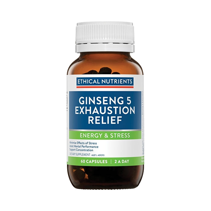 Metagenics Ethical Nutrients Ginseng 5 Exhaustion Relief 60c