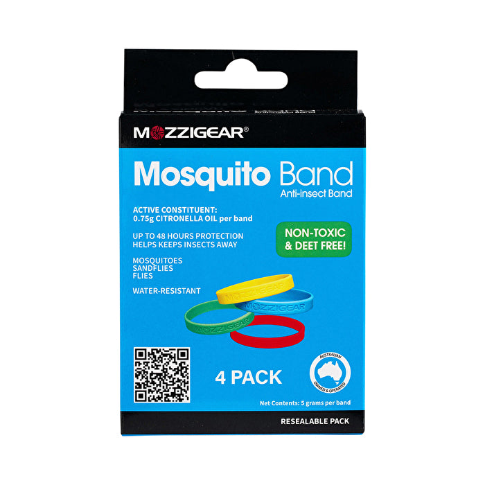 Sun Kissed Rebellion Brands Pt Mozzigear Mosquito Band Adults X 4 Pack