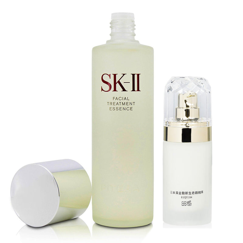 Natural Beauty SK II Facial Treatment Essence 230ml + Natural Beauty Yeast Radiance Firming Serum 40ml  2pcs