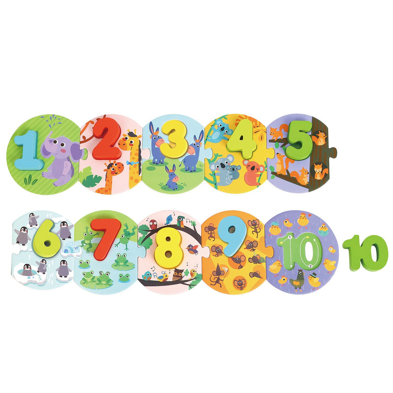 Tooky Toy Co Number Puzzle  30x23x2cm