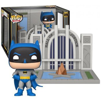 Funko POP Towns: Batman 80th - Hall of Justice w/Batman Toy Figures  21x26x15cm