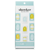 Cololab Showker Gel Nail Strip # CSA311 Violet Flower  1pcs