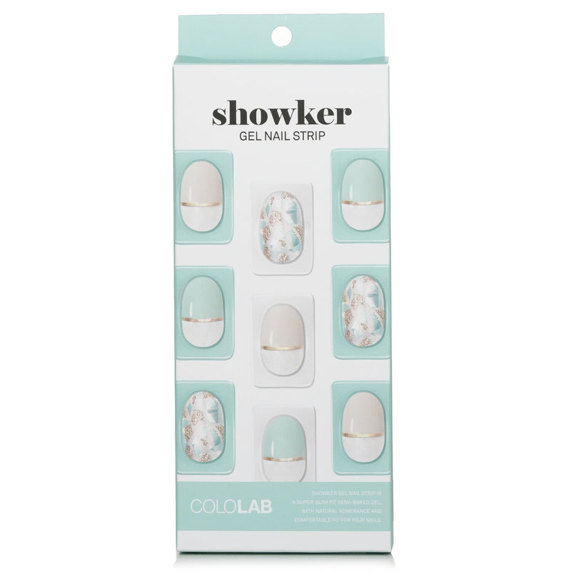 Cololab Showker Gel Nail Strip  # CSA611 Pastel Check  1pcs