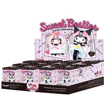 Popmart Sanrio characters Sweet Besties Series - (Case of 12 Blind Boxes)  27x11x20cm