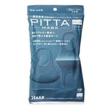 ARAX Arax Pitta Mask Navy Blue Regular - 3 Sheets  3pcs/bag