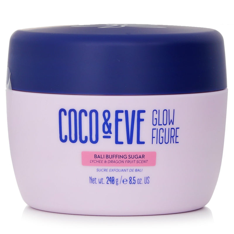 Coco & Eve Glow Figure Bali Buffing Sugar - # Lychee & Dragon Fruit Scent  60g/2.1oz