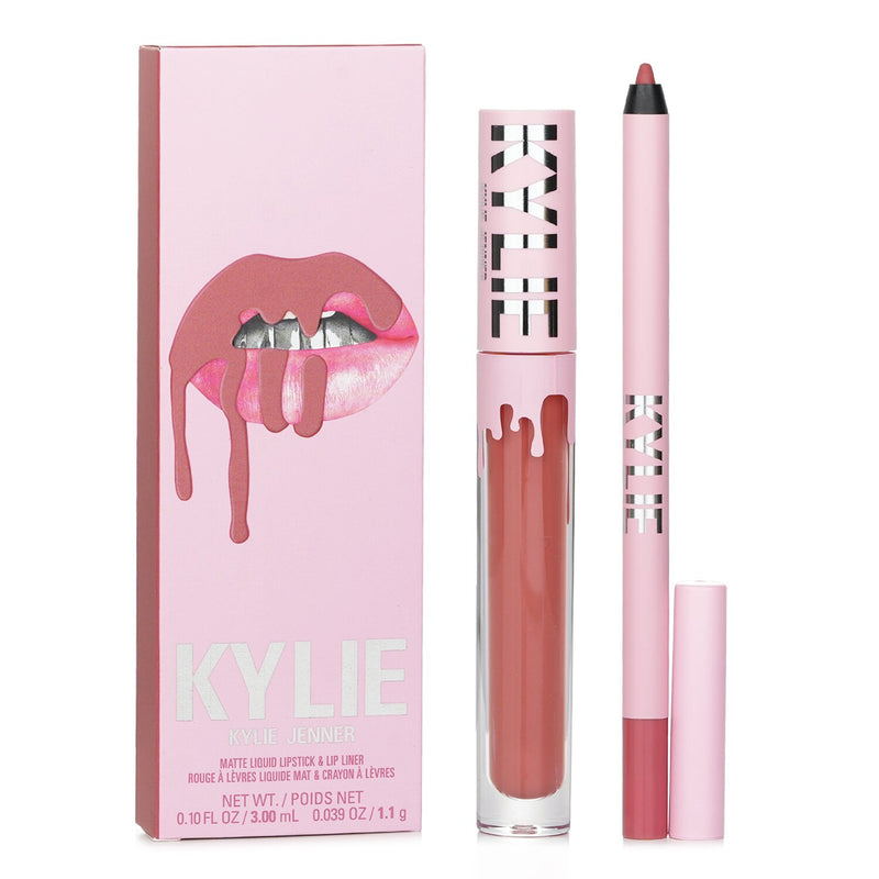 Kylie By Kylie Jenner Matte Lip Kit: Matte Liquid Lipstick 3ml + Lip Liner 1.1g - # 802 Candy K Matte  2pcs