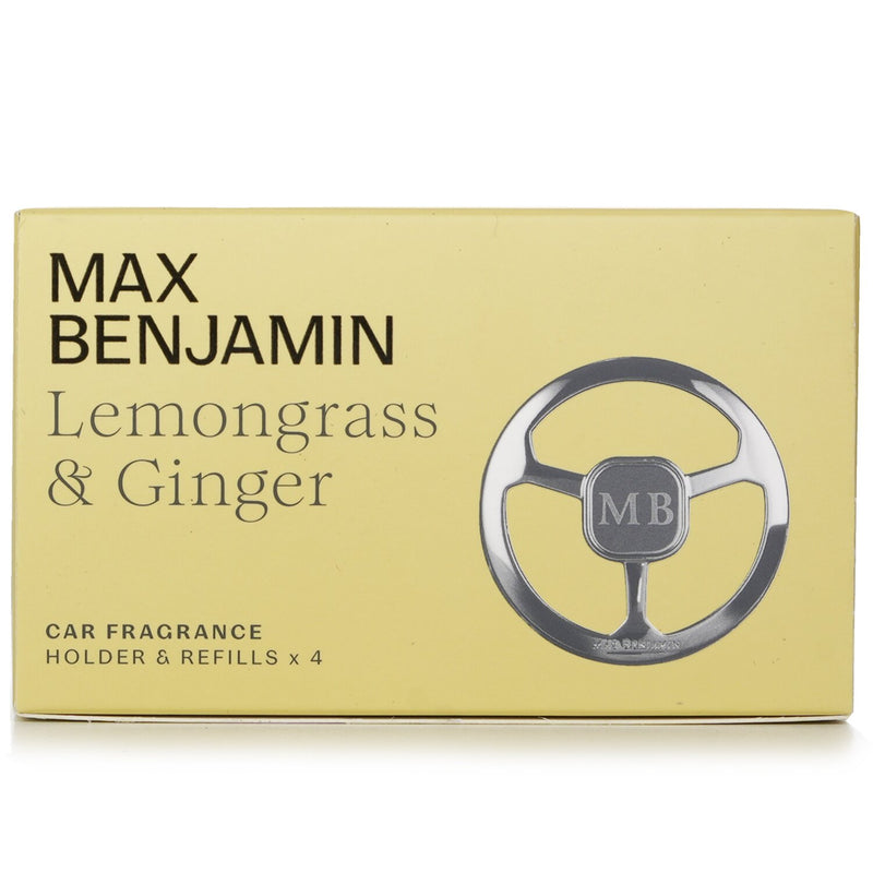 Max Benjamin Car Fragrance Gift Set - Lemongrass And Ginger  4pcs/set
