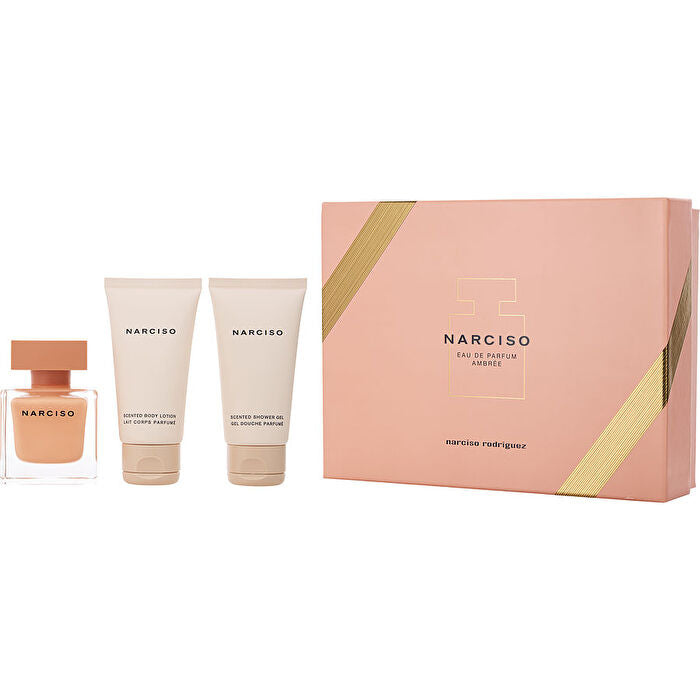 Narciso Rodriguez Narciso Ambree Eau De Parfum Spray & Body Lotion & Shower Gel 50ml/1.7oz