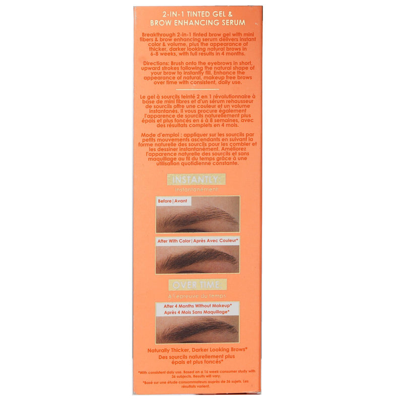 Grande Cosmetics (GrandeLash) GrandeBROW 2 in 1 Tinted Brow Gel + Brow Enhancing Serum - # Medium  3.5ml/0.12oz