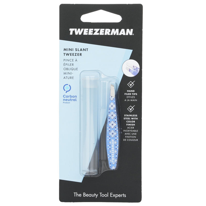 Tweezerman Mini Slant Tweezer - Stainless Steel (Studio Collection)
