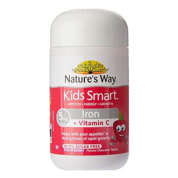 NATURE'S WAY Kids Smart Iron And Vitamin C Chewable  50 capsules