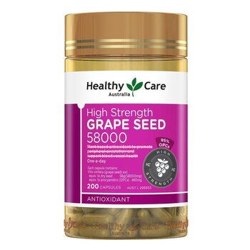 Healthy Care High Strength Grape Seed 58000mg  200 capsules