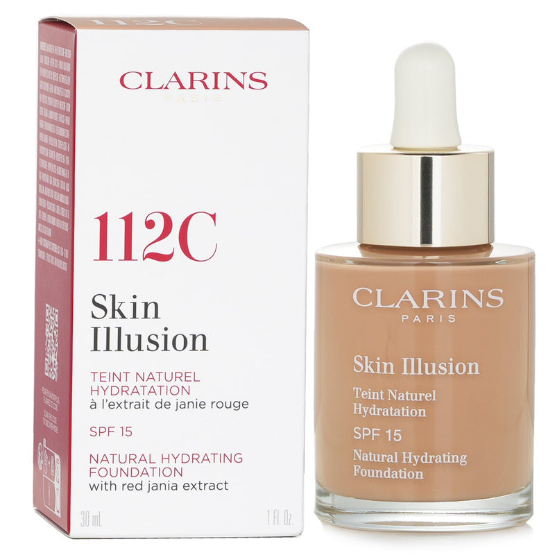 Clarins Skin Illusion Natural Hydrating Foundation SPF 15 - # 112 Amber  30ml/1oz