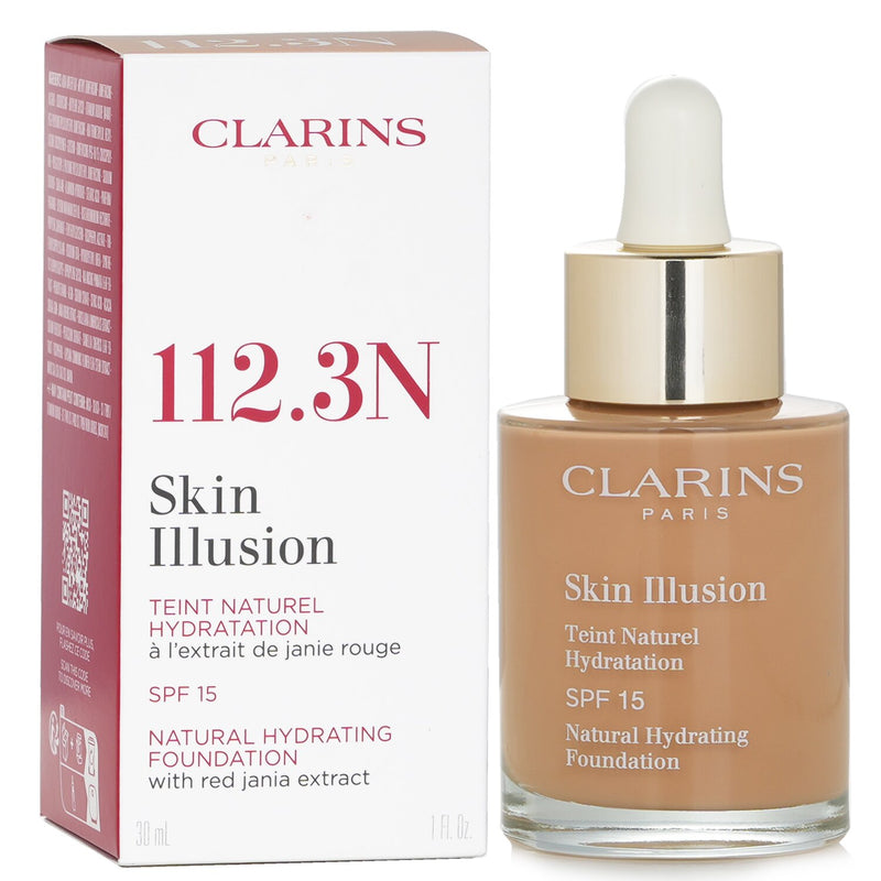 Clarins Skin Illusion Natural Hydrating Foundation SPF 15 - # 112.3 Sandalwood  30ml/1oz