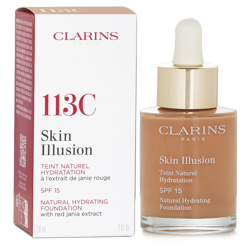 Clarins Skin Illusion Natural Hydrating Foundation SPF 15 - # 113 Chestnut  30ml/1oz