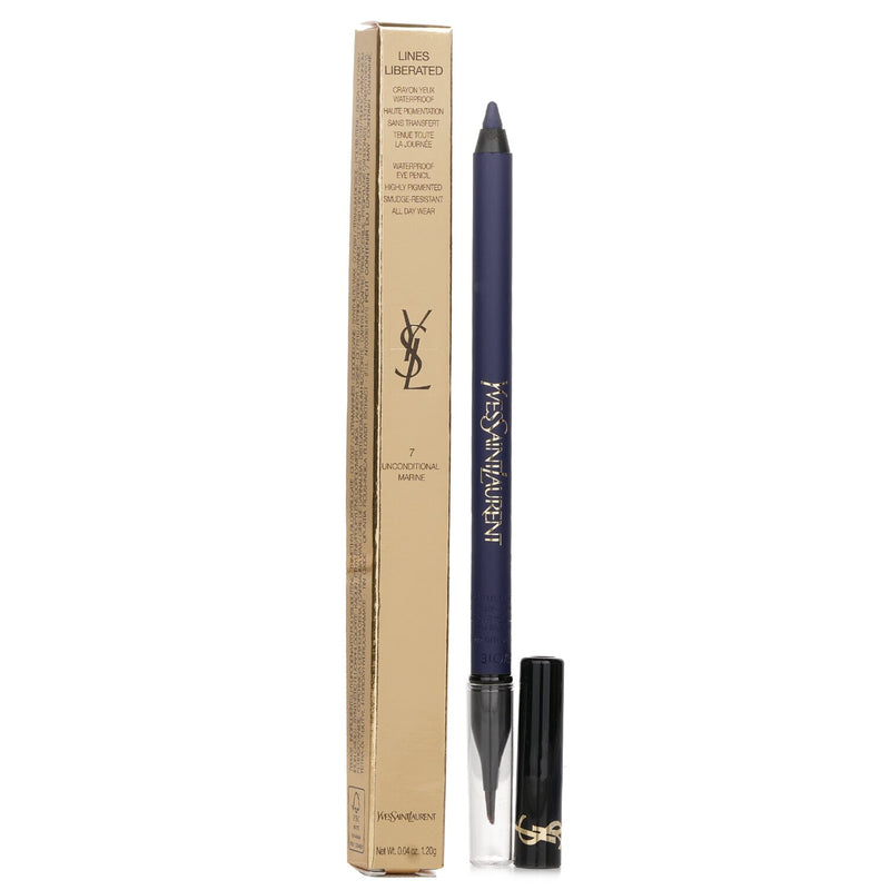 Yves Saint Laurent Lines Liberated Waterproof Eye Pencil - # 07 Unconditional Marine  1.2g