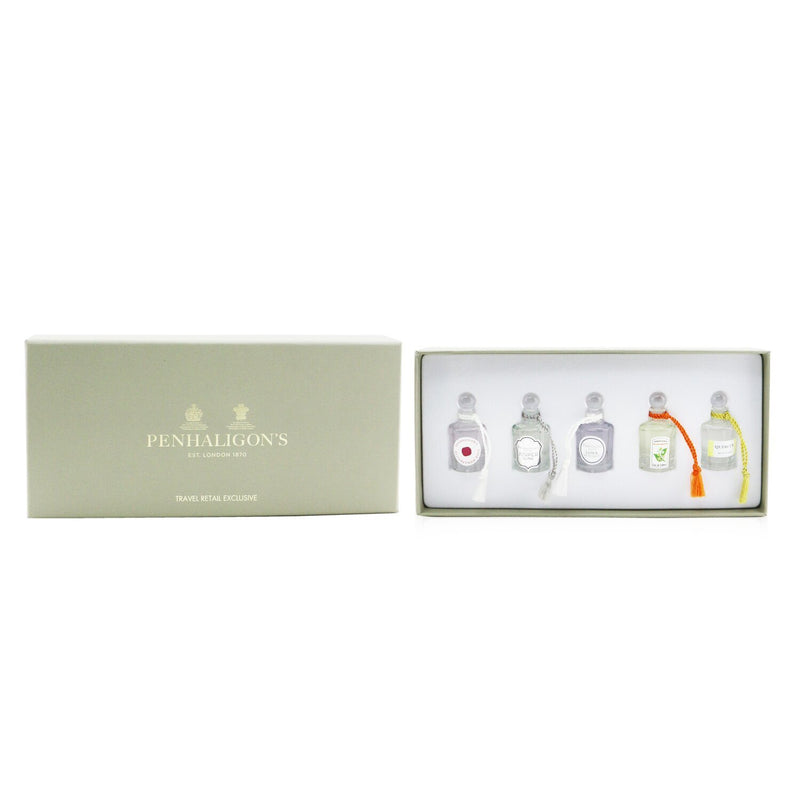 Penhaligon's Travel Retail Exclusive Coffret: Elisabethan Rose, Orange Blossom, Luna, Quercus, Juniper Sling (Unbox)  5x5ml/0.17oz