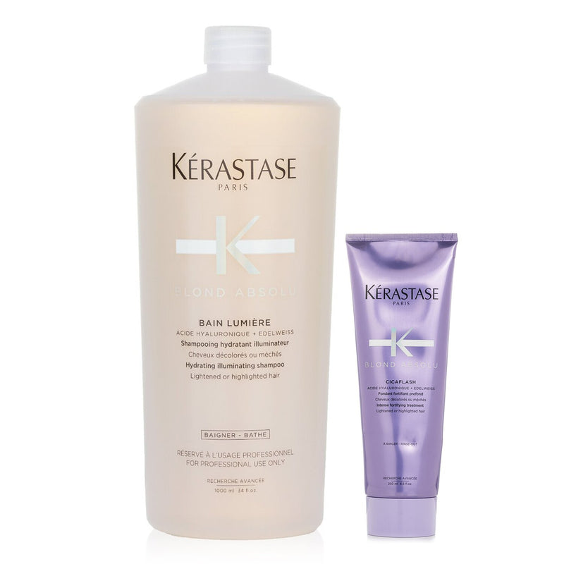 Kerastase Blond Absolu Set 2: Shampoo & Fortifying Treatment (Lightened or Highlighted Hair)  2pcs