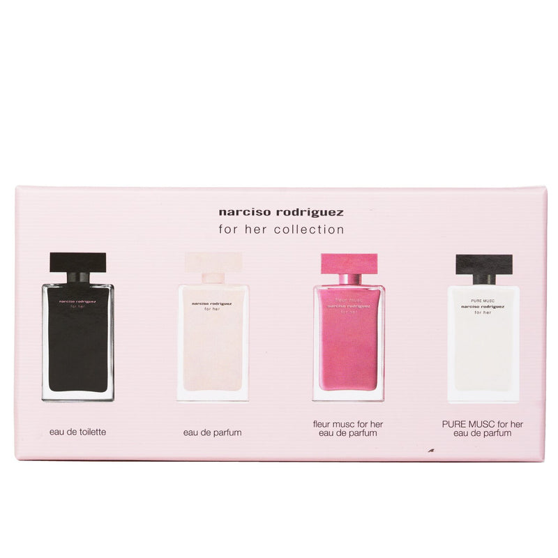 Narciso Rodriguez For Her Miniatures Collection Coffret: For Her EDP+For Her DET+Fleur Musc EDP+Pure Musc EDP  4 x7.5ml/0.25oz