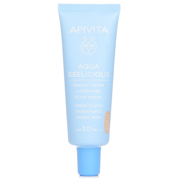 Apivita Aqua Beelicious Healthy Glow Hydrating Fluid Cream Tinted SPF 30  40ml