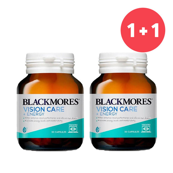 Blackmores ?Buy 1 Get 1?Blackmores Vision Care + Energy 30 CapsulesUPC93568227 (Add ONE to Cart and get TWO)  2pcs