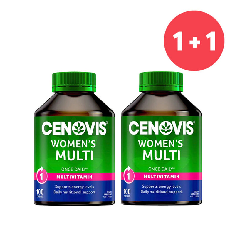 Cenovis ?Buy 1 Get 1?Once Daily Women's Multi 100 Capsules (Add ONE to Cart and get TWO)  2pcs