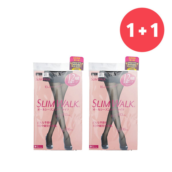 SlimWalk ?Buy 1 Get 1?Compression Pantyhose With Supporting Function For Pelvis - # Black (Size: M-L)  (Add ONE to Cart and get TWO)  2pcs