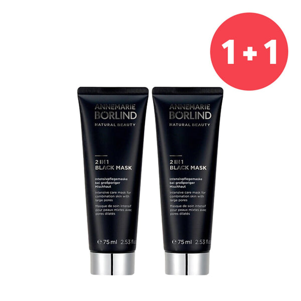 Annemarie Borlind ?Buy 1 Get 1?2 In 1 Black Mask - Intensive Care Mask For Combination Skin with Large Pores  (Add ONE to Cart and get TWO)  75ml/2.53oz