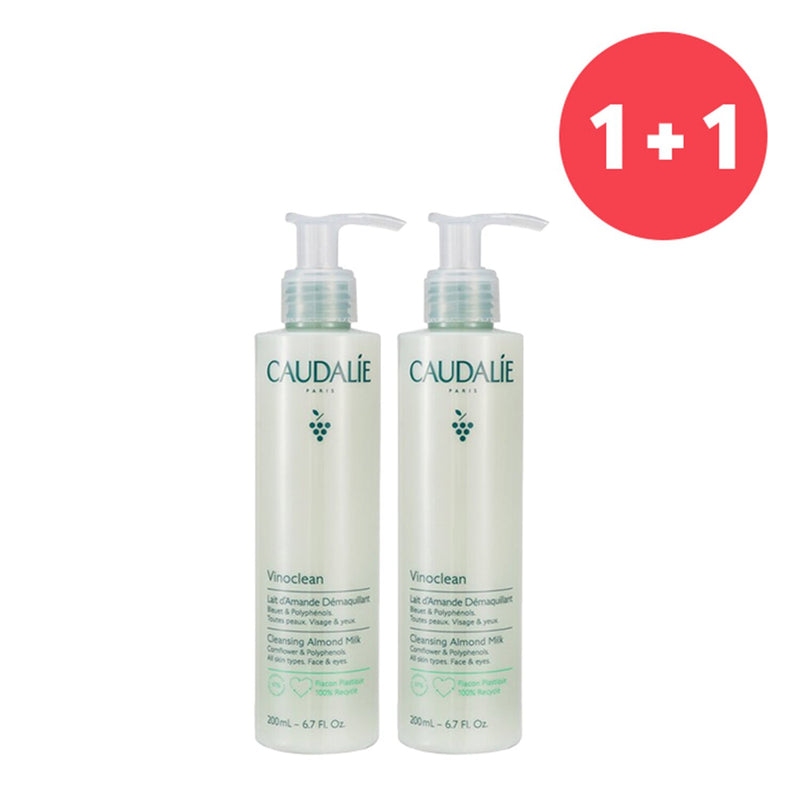 Caudalie ?Buy 1 Get 1?Vinoclean Cleansing Almond Milk (Face & Eyes)(Add ONE to Cart and get TWO)  200ml/6.7oz