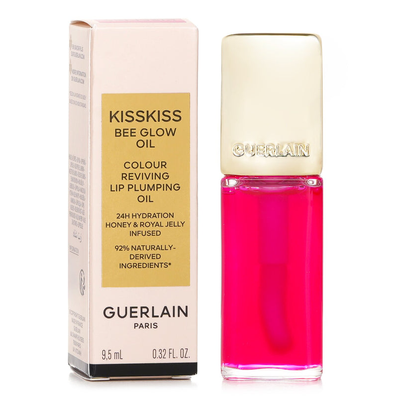 Guerlain KissKiss Bee Glow Oil Colour Reviving Lip Plumping Oil - # 458 Rose Pop Glow  9.5ml/0.32oz