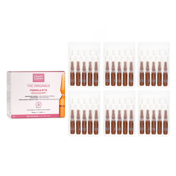 Martiderm The Originals Formula Nº10 HD Color Touch Ampoules SPF 30  5x 2ml