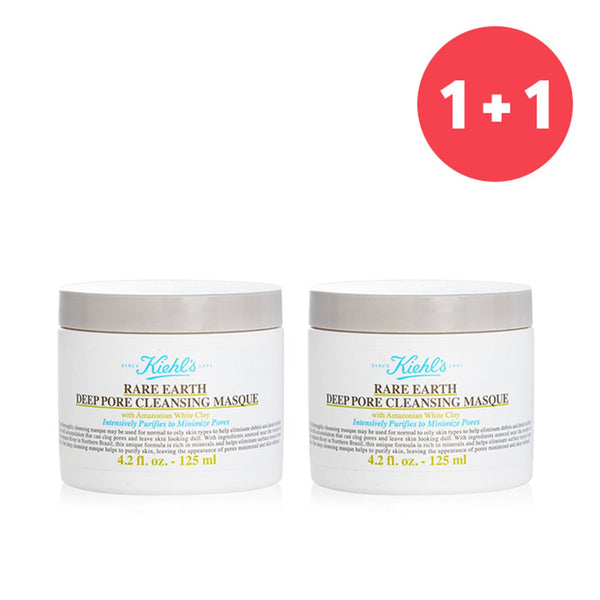 Kiehl's 【1+1 Set】Rare Earth Deep Pore Cleansing Masque  125ml/4.2oz x2