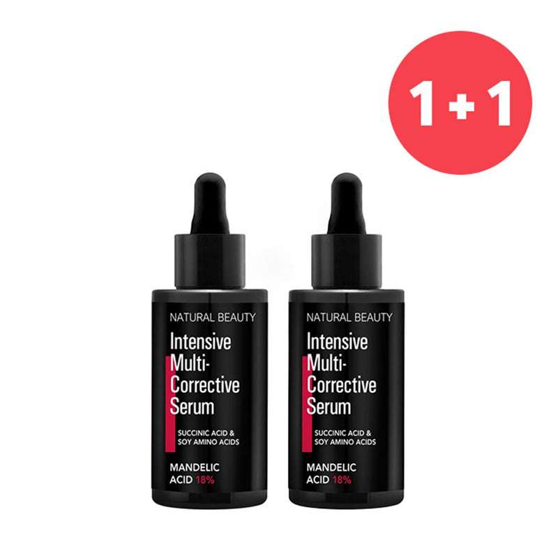 Natural Beauty 【1+1 Set】Intensive Multi-Corrective Serum - Mandelic Acid 18%  35ml/1.18oz x2