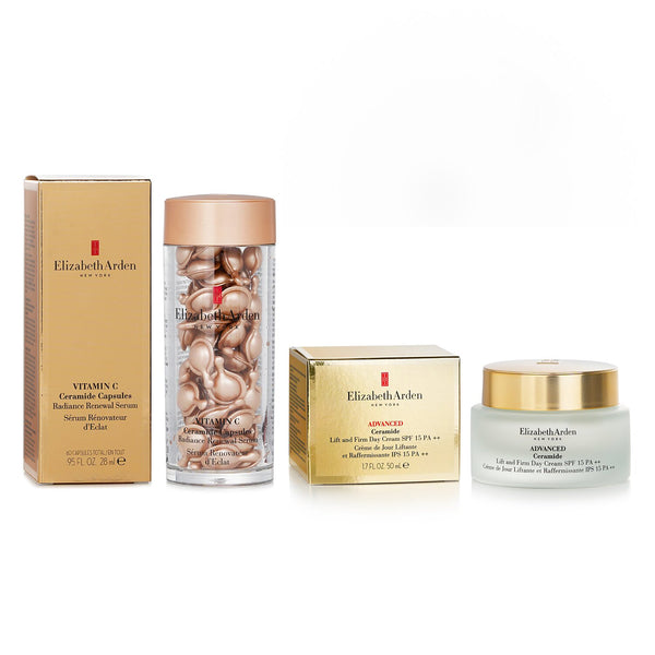 Elizabeth Arden Elizabeth Arden Ceramide Vitamin C Capsules - Radiance Renewal Serum + Advanced Ceramide Lift and Firm Day Cream SPF 15  2pcs